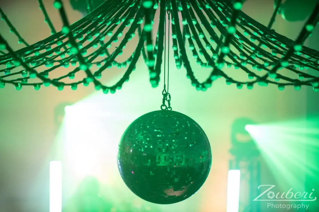 The mirror ball at St. Patrick's Day Festival, Fürth, 2025